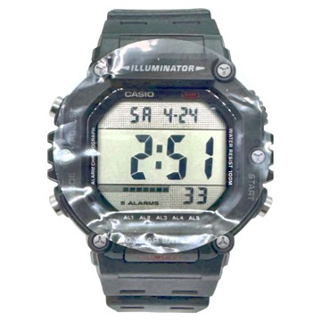 CASIO 卡西歐 10年電力系列 大屏幕顯示手錶 AE-1600H-1AV  黑色