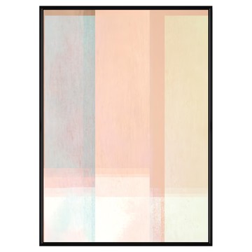 菠蘿選畫所 抽象畫 彩霞II APAD3437B 掛畫 40 x 30cm 黑色框架 居家裝飾藝術品  黑色