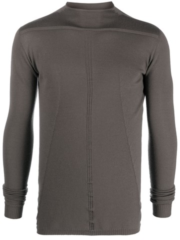 Rick Owens - long-sleeve wool sweatshirt - men - Virgin Wool - L - Grey