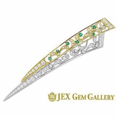 [新品同様]K18 天然オニキス　サファイア　ルビー　ダイヤモンド ブローチ ブローチ/コサージュ 問屋 激安 送料無料