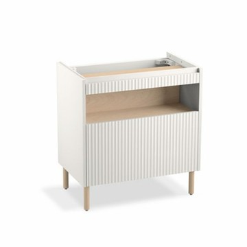 Spacity 浴櫃組 750mm - 粉嫩白 (面盆+浴櫃+櫃腳)