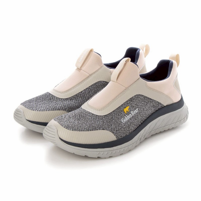 ゴールデンベア Goldenbear メンズスリッポンスニーカー ベージュ 通販 Lineポイント最大get Lineショッピング