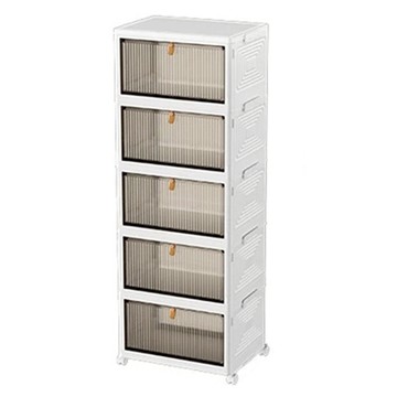 摺疊鞋櫃  39 x 28 x 98cm  白色  1個