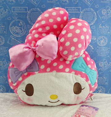 【震撼精品百貨】My Melody 美樂蒂 抱墊 白點點 三色蝴蝶結 震撼日式精品百貨