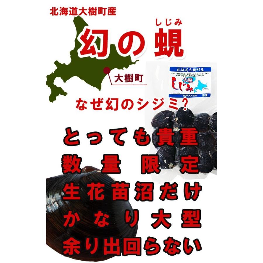 まぼろしのしじみ 300g (北海道大樹町産幻の蜆)大粒のシジミ(ヤマトシジミ)日本最大級の大きさ