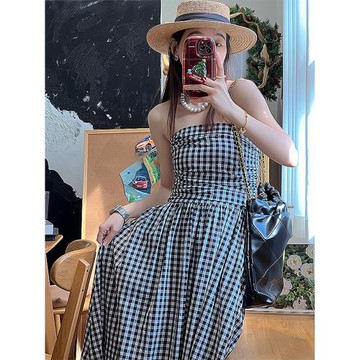 連衣裙夏季小個子顯瘦氣質抹胸