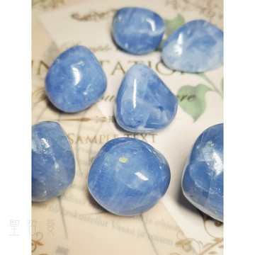 💙馬達加斯加藍方解石滾石0303-16~27號(Calcite) 冰洲石 ~舒緩情緒、激發創意、加強表達的療癒石