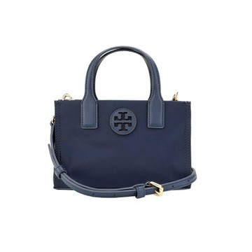 TORY BURCH Ella 尼龍迷你手提斜背托特包(海軍藍)