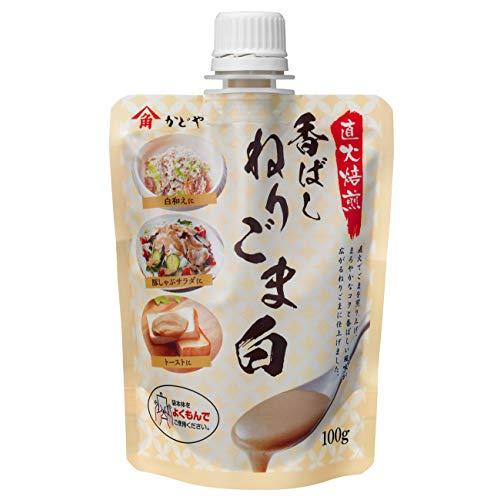 かどや製油 直火焙煎 香ばしねりごま(白) 100g ×5個