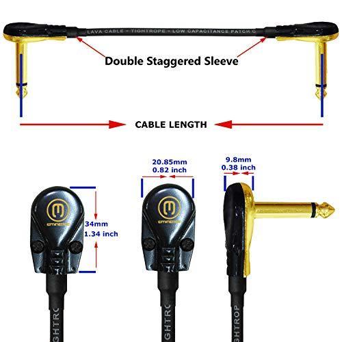 オーディオ ケーブル |WORLDS BEST CABLES Lava Tightrope (Black) 10 Inch Guitar Ba