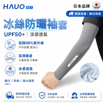 HAUO🏆正品涼感不勒手 防曬袖套🏆涼感袖套 抗UV 冰絲袖套 加大 寬鬆 冰涼袖套 機車袖套 冰袖 運動袖套 工作袖套