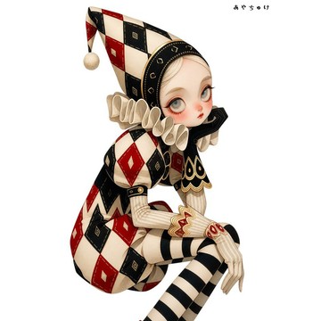 【6 月新品】07-133-0292 人物貼紙 馬戲團風格