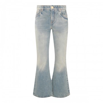 Balmain - Light Blue Cotton Jeans 40