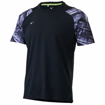 MIZUNO 美津濃 短袖上衣 男 吸濕排汗訓練 慢跑 星石灰 J2TAC50507