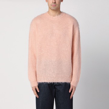 Pink mohair and wool jumper