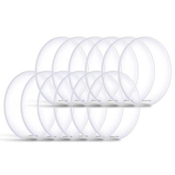 Market Plan 圓形防滑墊  XL (11.8公分)  透明  12個