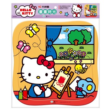89 - HELLO KITTY畫畫時光42片拼圖 C678006
