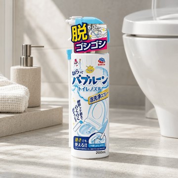 日本｜馬桶噴嘴、坐墊泡沫式清潔劑（200ml）｜泡沫式馬桶清潔｜生活的樣子