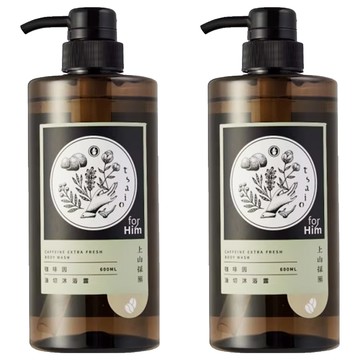 tsaio 上山採藥 咖啡因極淨沐浴露  600ml  2瓶