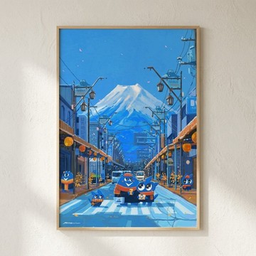 Nuomi 諾米 | 富士山-日本街景插畫
