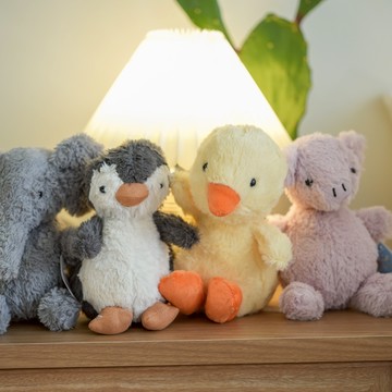 棉床本舖 療癒動物園 可愛小夥伴 安撫娃娃 四款可選 家居擺飾 送禮首選