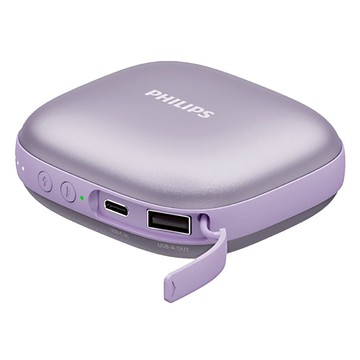 PHILIPS 飛利浦 暖手寶行動電源  DLP2136VP  粉紫色