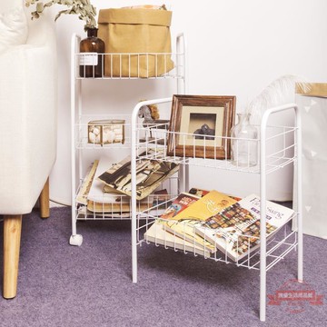 廚房置物架落地多層移動帶輪推車夾縫收納架陽臺廁所客廳臥室儲物