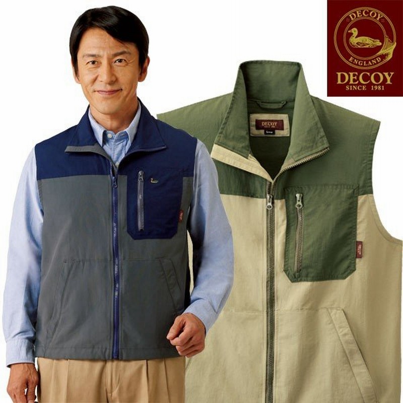 Decoy デコイ 切り替えジップベスト 2色組 メンズ ライトアウター ベスト アウトドア 裾スピンドル 春夏秋 50代 60代 通販 Lineポイント最大0 5 Get Lineショッピング