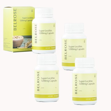 澳洲Belrose 頂級卵磷脂膠囊(4入組 30顆/瓶) 即期品-2026年3月到期