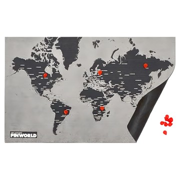 Palomar 拼世界地圖 迷你版  可清洗回收羊毛氈材質，適合壁掛，附贈15個專屬拼針  76.5 x 46.5cm