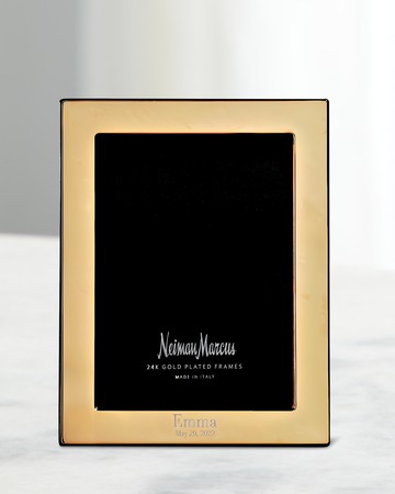 Tiffany Plain 24K Gold-Plated Personalized Picture Frame, 4x6