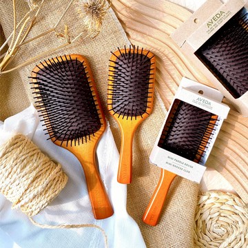 【AVEDA 】木質按摩髮梳 頭皮按摩梳子 肯夢