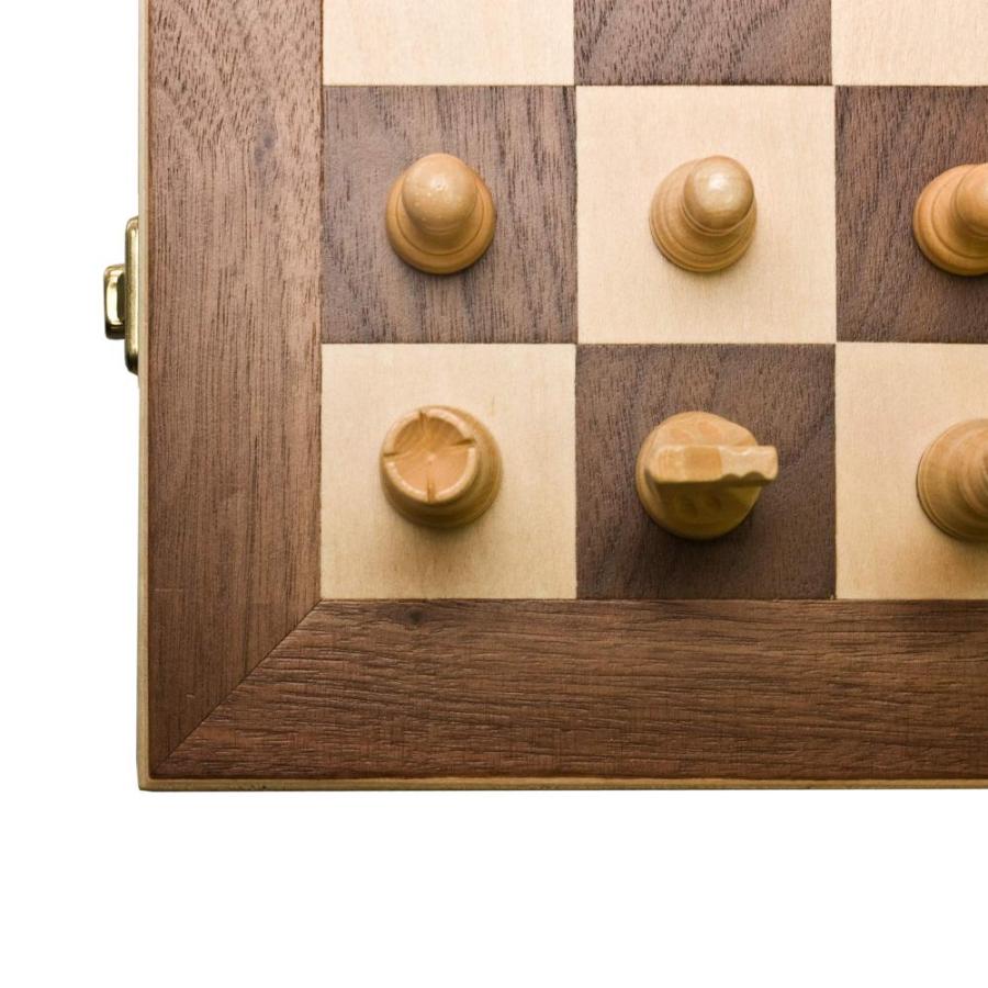 16 Wood Folding Chess Set