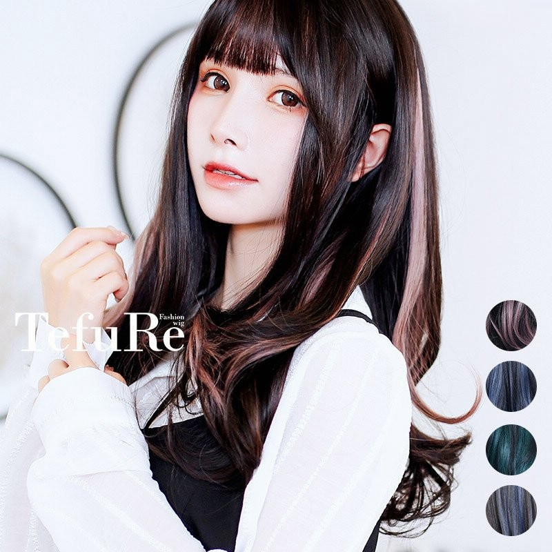 送料無料 ウィッグ ロング メッシュ 青 ピンク 緑 茶髪 黒 フルウィッグ 自然 カール セミロング かつら レディース オトナmodeメッシュ 通販 Lineポイント最大0 5 Get Lineショッピング