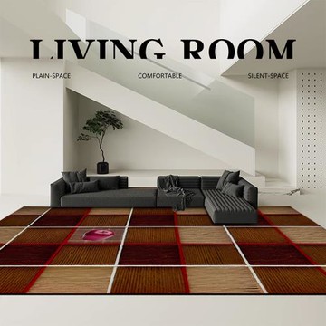 客廳地毯2024新款法式免洗可擦臥室地墊家用床邊毯房間防水大面積