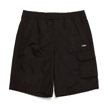 男裝 多口袋短褲 - 炭黑色