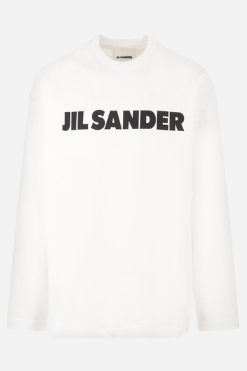 JIL SANDER logo printed jersey sweatshirt Man