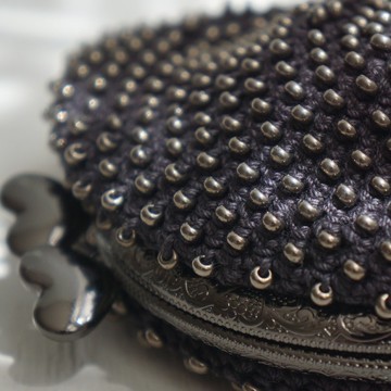 Ba-ba (m) 跳針串珠鉤針小包 No.2161