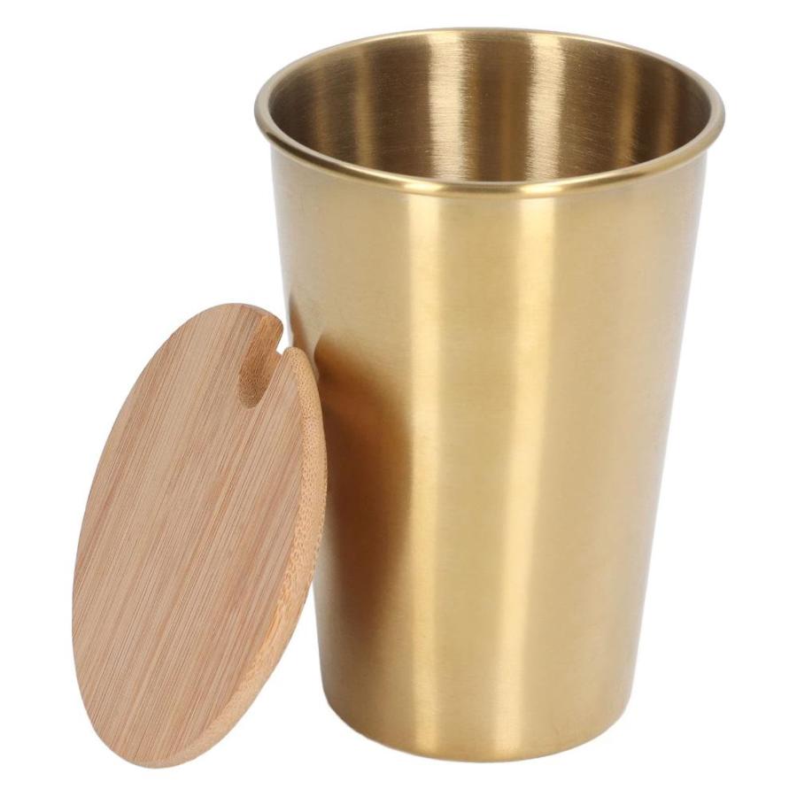 BuyWeek Stainless Steel Beer Mug, 500ML Outdoor Beer Mug with Lid Water Cup