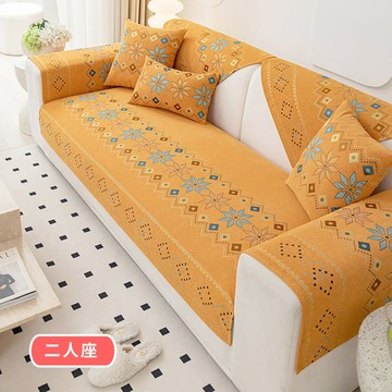 【HOMEMAX】波希米亞風質感雪尼爾防滑沙發墊-雙人坐墊(70X150公分) 多款任選