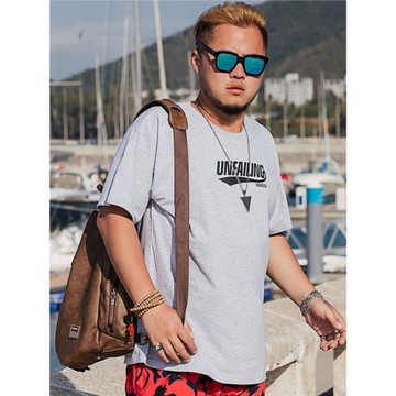 2025夏季加肥加大碼胖子男士純棉短袖T恤寬松男裝肥佬半袖體恤衫