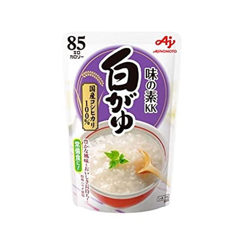 味の素KK おかゆ 白がゆ250g、玉子がゆ250g、小豆がゆ250g、梅がゆ250g、紅鮭がゆ250g 5種アソート 各1個セット