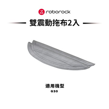 Roborock 石頭科技 G30 專用平板震動拖布 (2入)