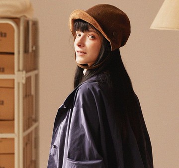 【限量馬術】復古簡約/日常系帶顯瘦包頭帽