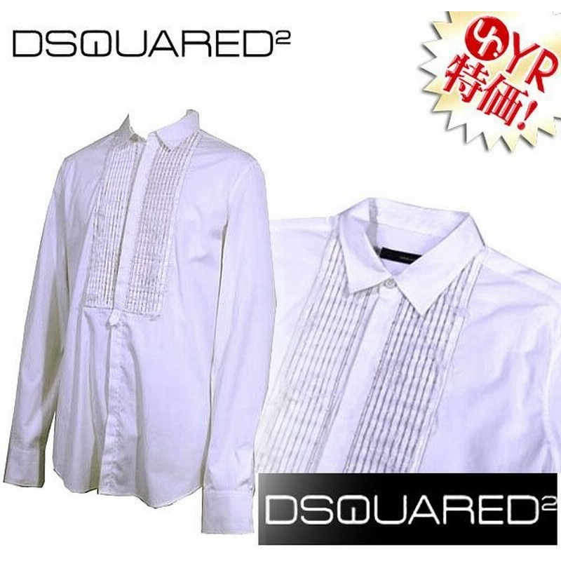 ディースクエアード Dsquared アパレル Yシャツ 71dl060 ホワイト ゴールド フロントインボタン フリルギャザー Yシャツ 52 54 アウトレット メンズ 通販 Lineポイント最大0 5 Get Lineショッピング