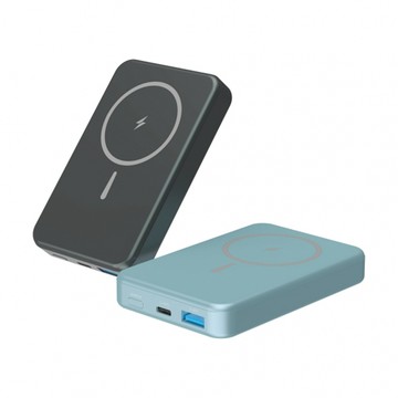 miniQ 15W磁吸式Magsafe/自帶立架/雙孔無線 急速快充行動電源(台灣製造)