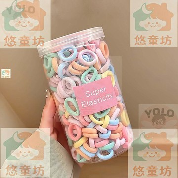【桃園出貨🔥】韓版奶油髮圈不傷發高彈力頭繩女童扎發橡皮筋兒童小女孩寶寶發繩