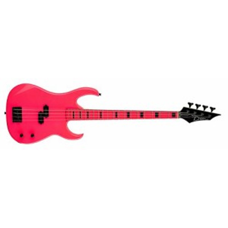 ディーン　Custom　エレキベース　LINEショッピング　海外直輸入　Dean　Zone　Bass,　Flourecent　Pink