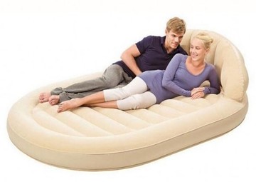 折疊家用充氣床帶床頭臨時床雙人氣墊床 單人加厚戶外充氣墊  mks 瑪麗蘇