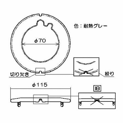 リンナイ 純正部品 (018-222-000) バーナーリング大※左右共通 ガステーブル 専用 | LINEブランドカタログ